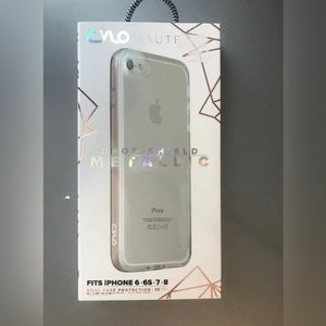 Cylo Haute Clear Drop Shield Metallic iPhone Case for iPhone 8